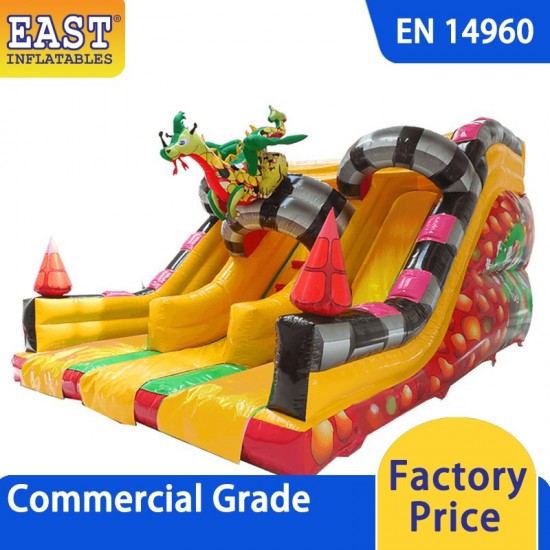 Inflatable Dragon Double Slide