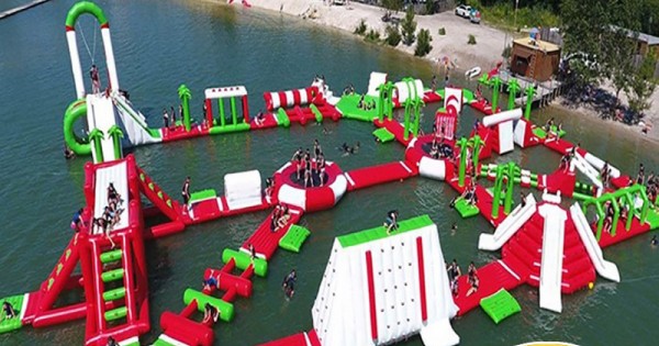 largest inflatable water park